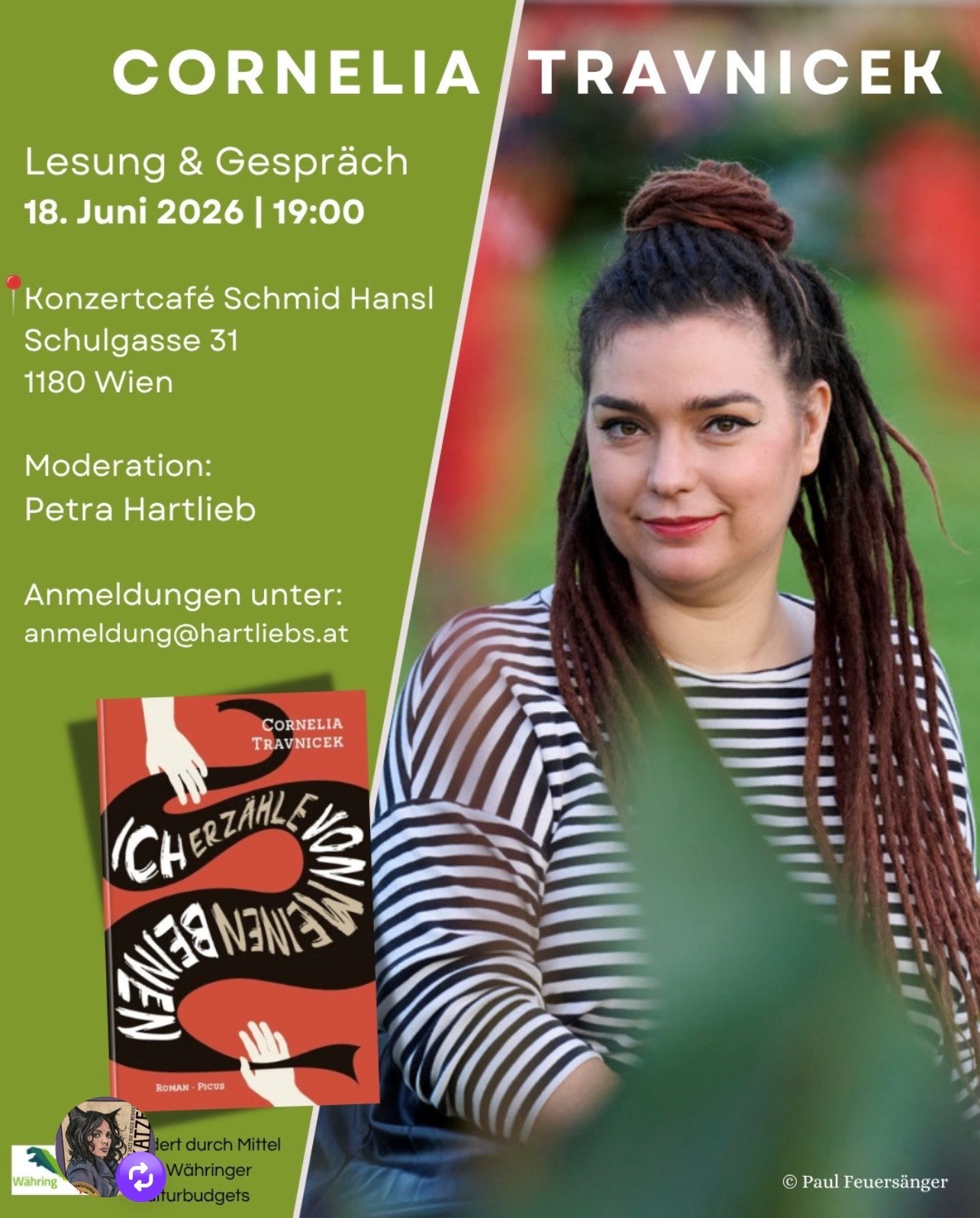 Porträt von Cornelia Travnicek und ihrem Buch „Ich erzähle von meinen Beinen"
