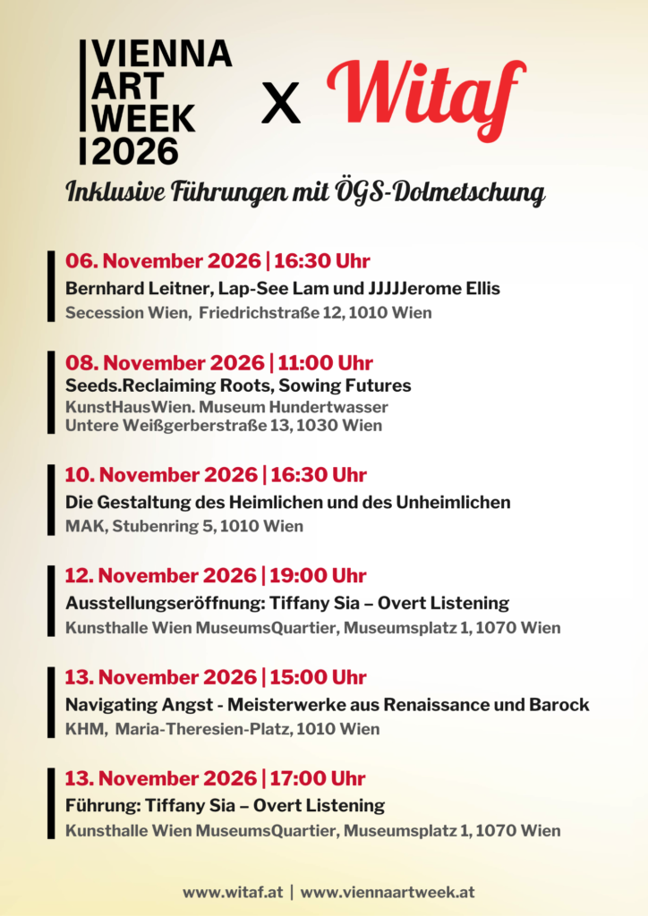 Liste der Termine der Vienna Art Week